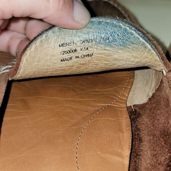 Frye Mason Venetian Elk Slip On Leather Loafers Mens Size 10 - Picture 9 of 10